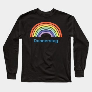 Donnerstag Thursday Rainbow Long Sleeve T-Shirt